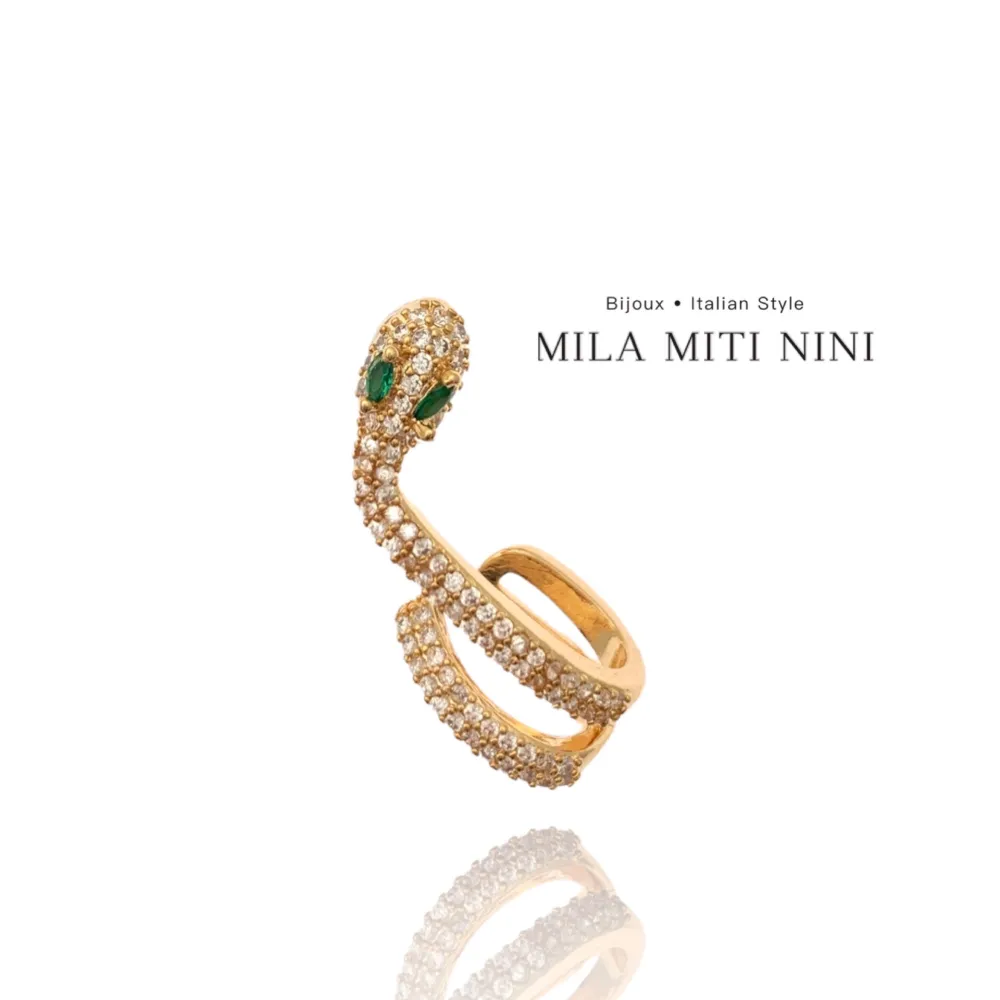 Serpente-Earcuff con Zirconia - EAK-506-214