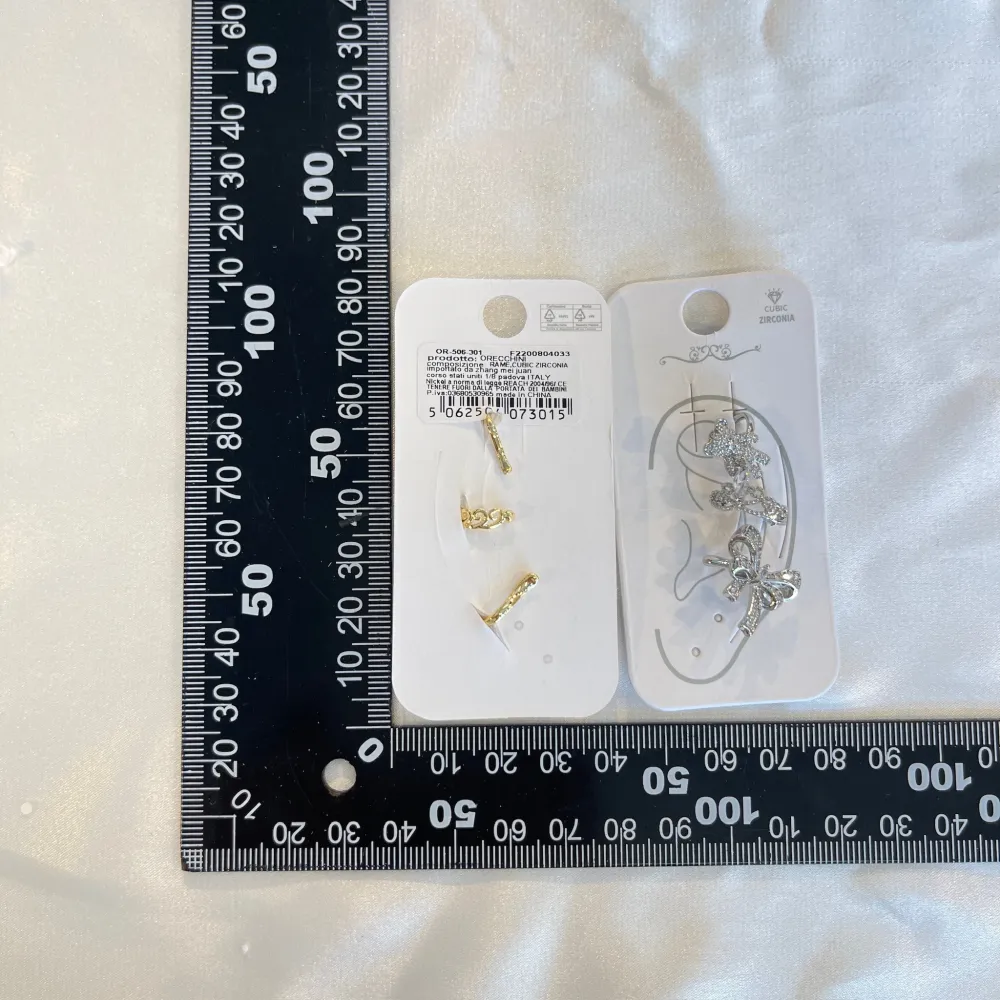 Set 3Pz  -Earcuff con Zirconia - EAK-506-301