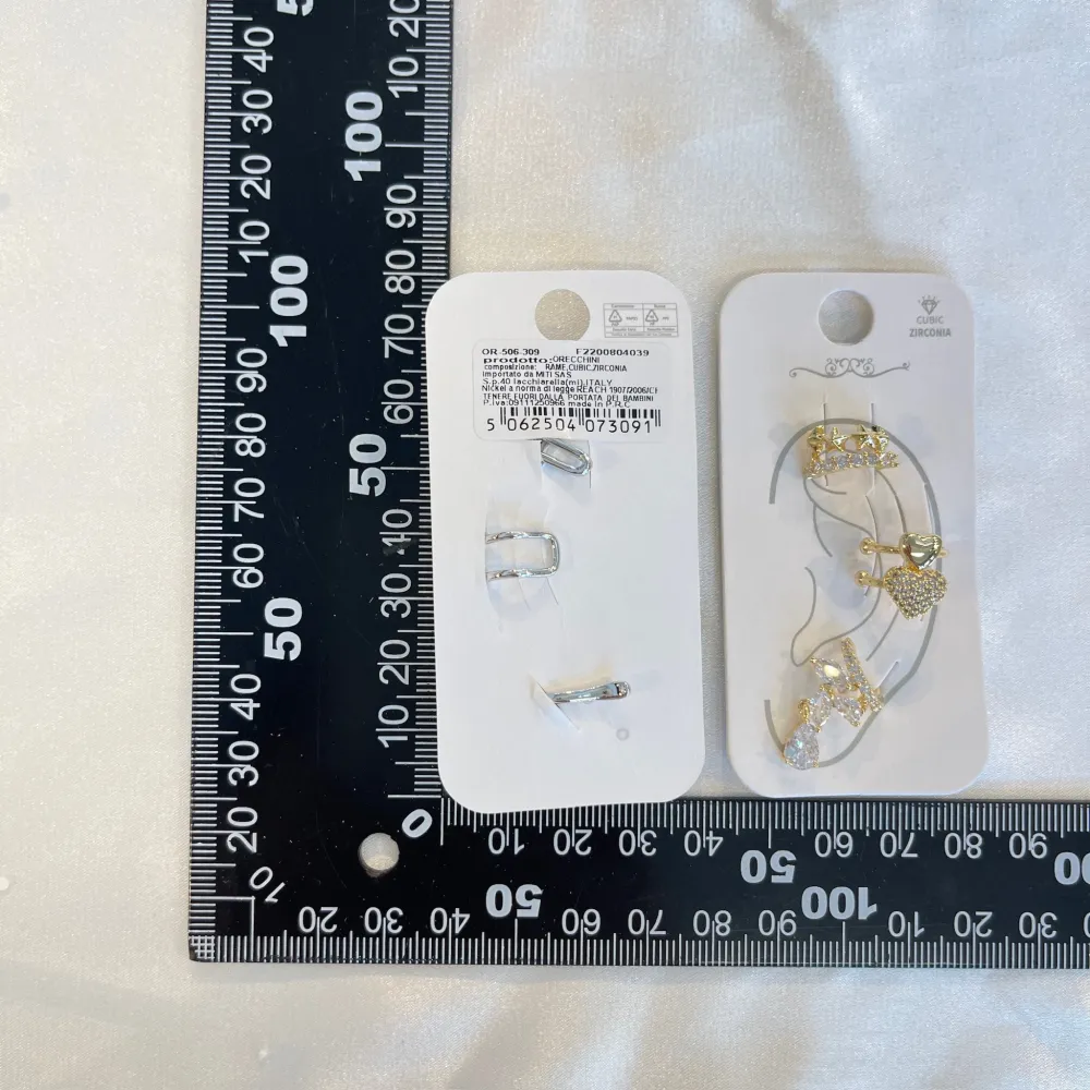 Set 3Pz  -Earcuff con Zirconia - EAK-506-309