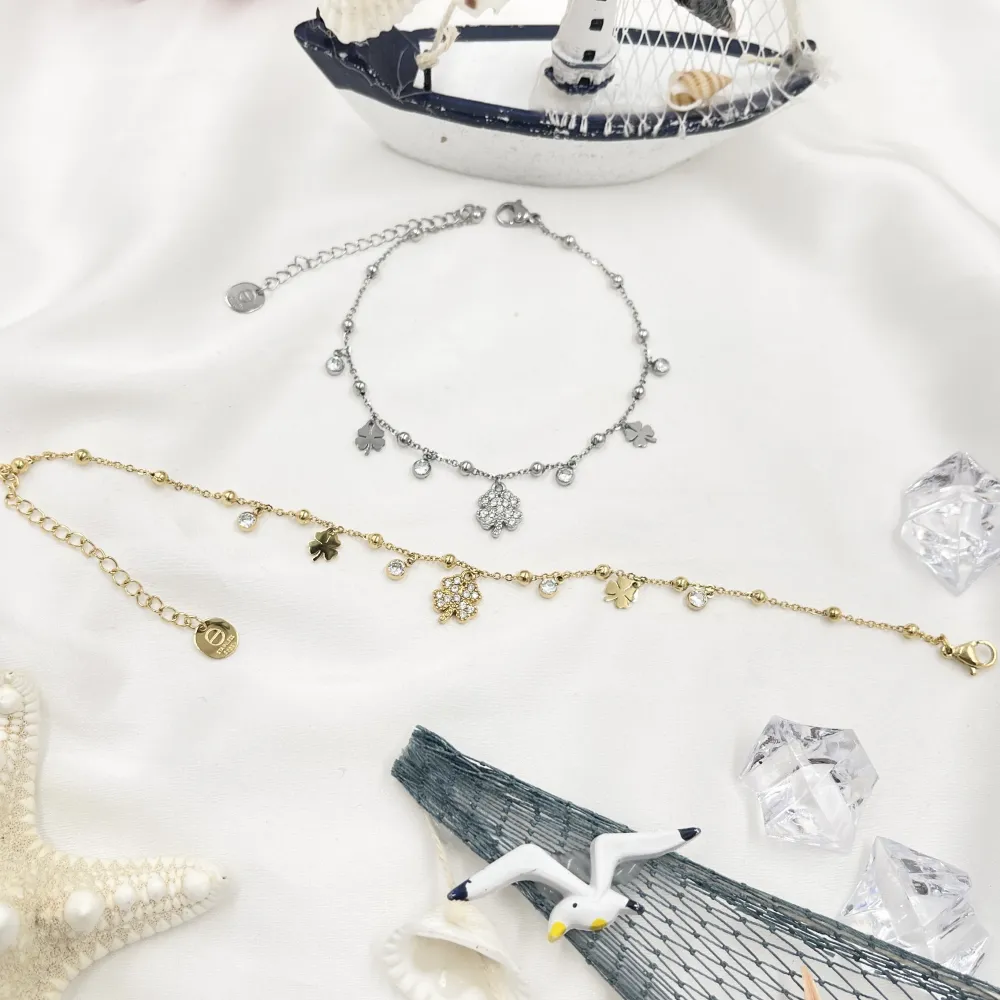 Quadrifoglio-Cavigliera in Acciaio - KAV-103-AA4662B