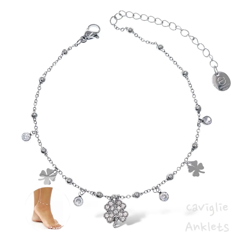 Quadrifoglio-Cavigliera in Acciaio - KAV-103-AA4662B