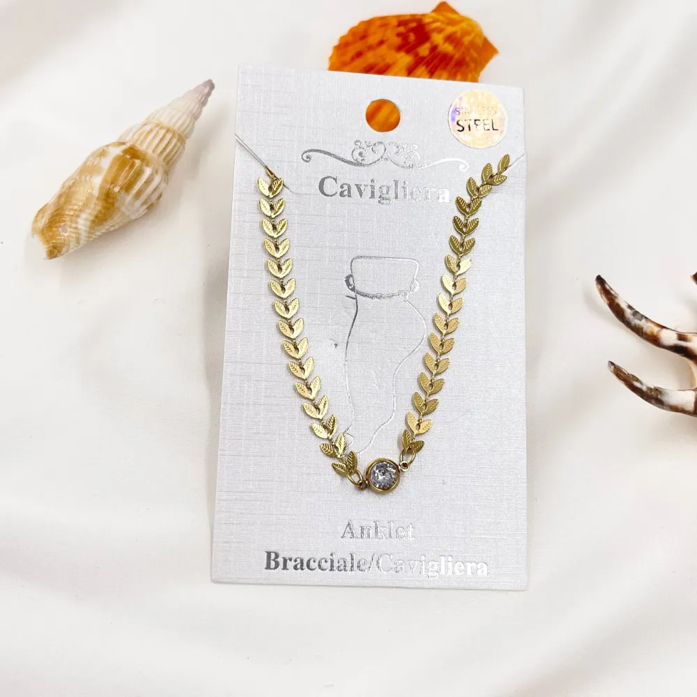 Catena Foglia-Cavigliera in Acciaio - KAV-413-1266