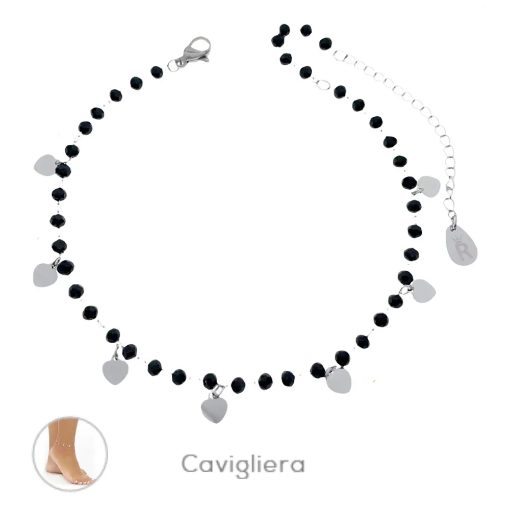 Cuore Rosario-Cavigliera in Acciaio - KAV-413-1584