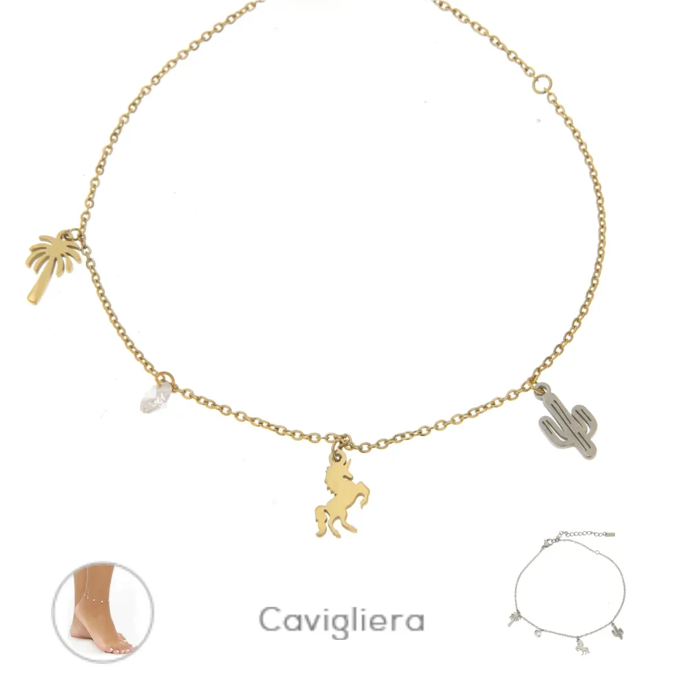 Unicorno Palma 3082 - Cavigliera in Acciaio - KAV-413-189