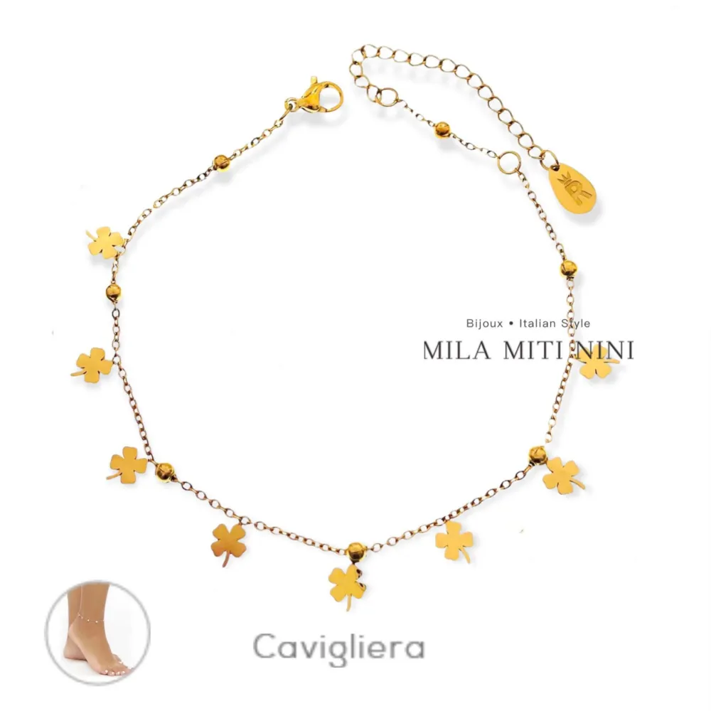 Quadrifoglio-Cavigliera in Acciaio - KAV-413-248