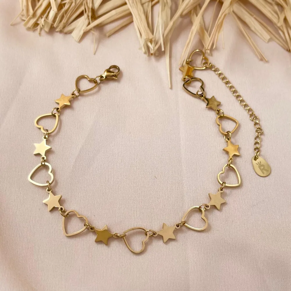 Cuore Vuoto Stella-Cavigliera in Acciaio - KAV-413-294