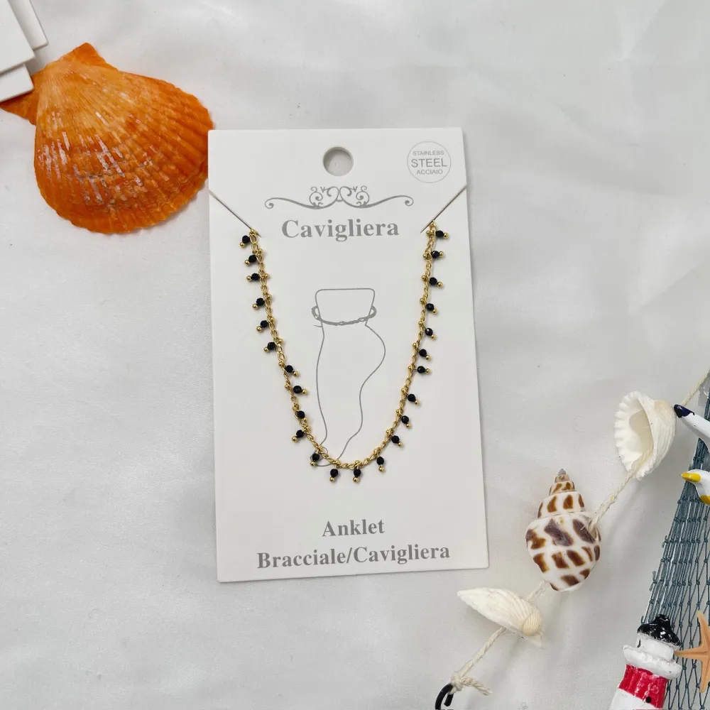 Cristallini Pendenti-Cavigliera in Acciaio - KAV-765-46