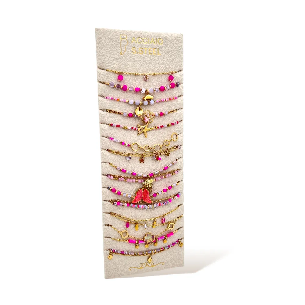 Mix Catene-12Pz Cavigliere in Acciaio - KPA-732-156