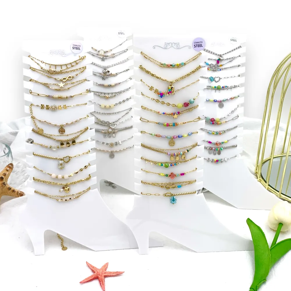 Mix Catene-12Pz Cavigliere in Acciaio - KPA-732-21