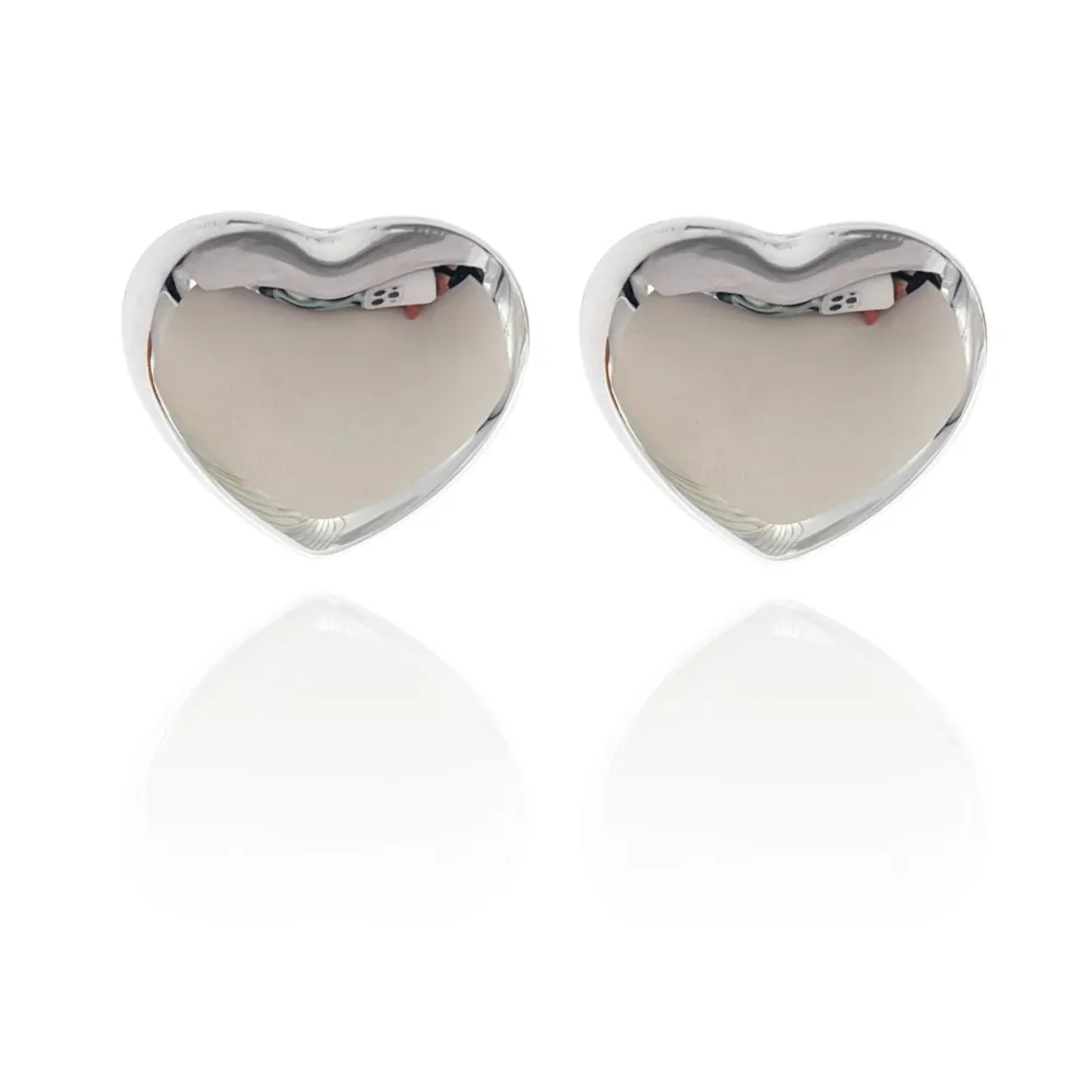 Cuore Vuoto-Orecchini a Clip in Acciaio - OAK-103-AA4997E