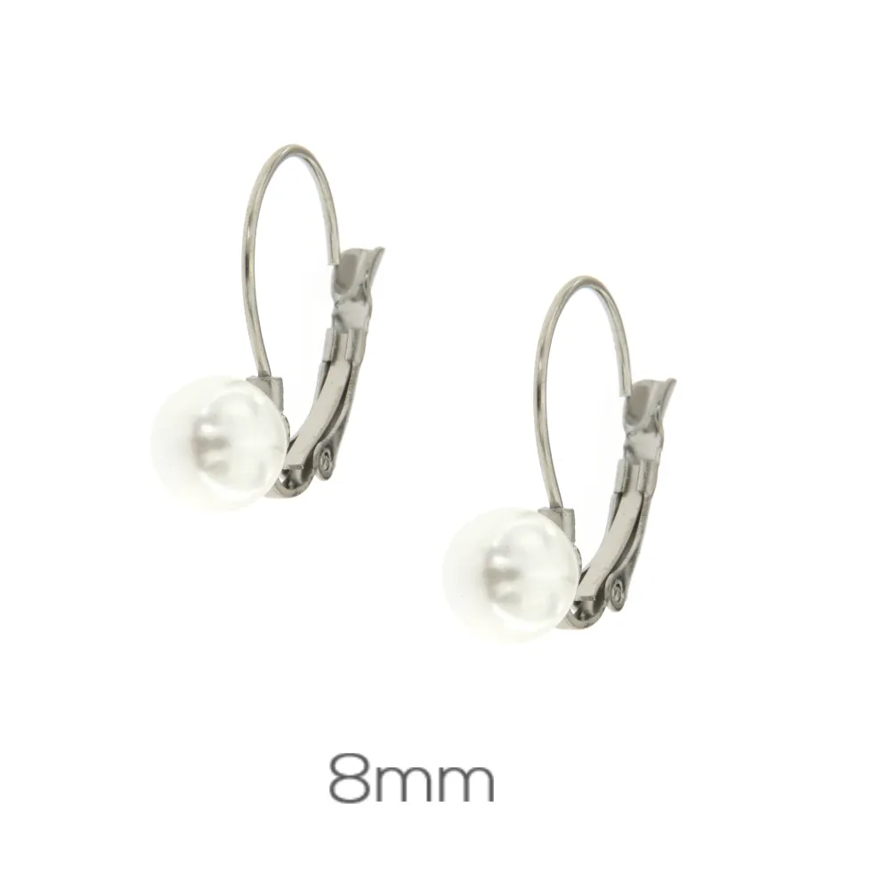 OAP7250-Perla 8mm- Orecchini a Monachella - OAP-103-AA1146E