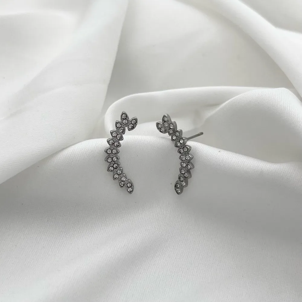 Mezzaluna-Orecchini in Acciaio - OAP-103-AA1706E