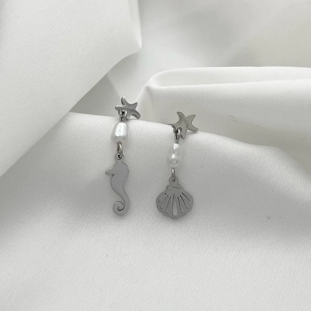 Stella Marina-Orecchini in Acciaio - OAP-103-AA1735E