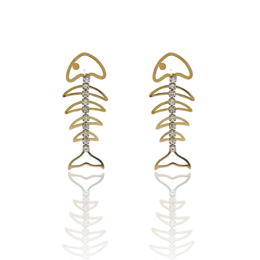 Lisca di Pesce-Orecchini in Acciaio - OAP-103-AA3360E