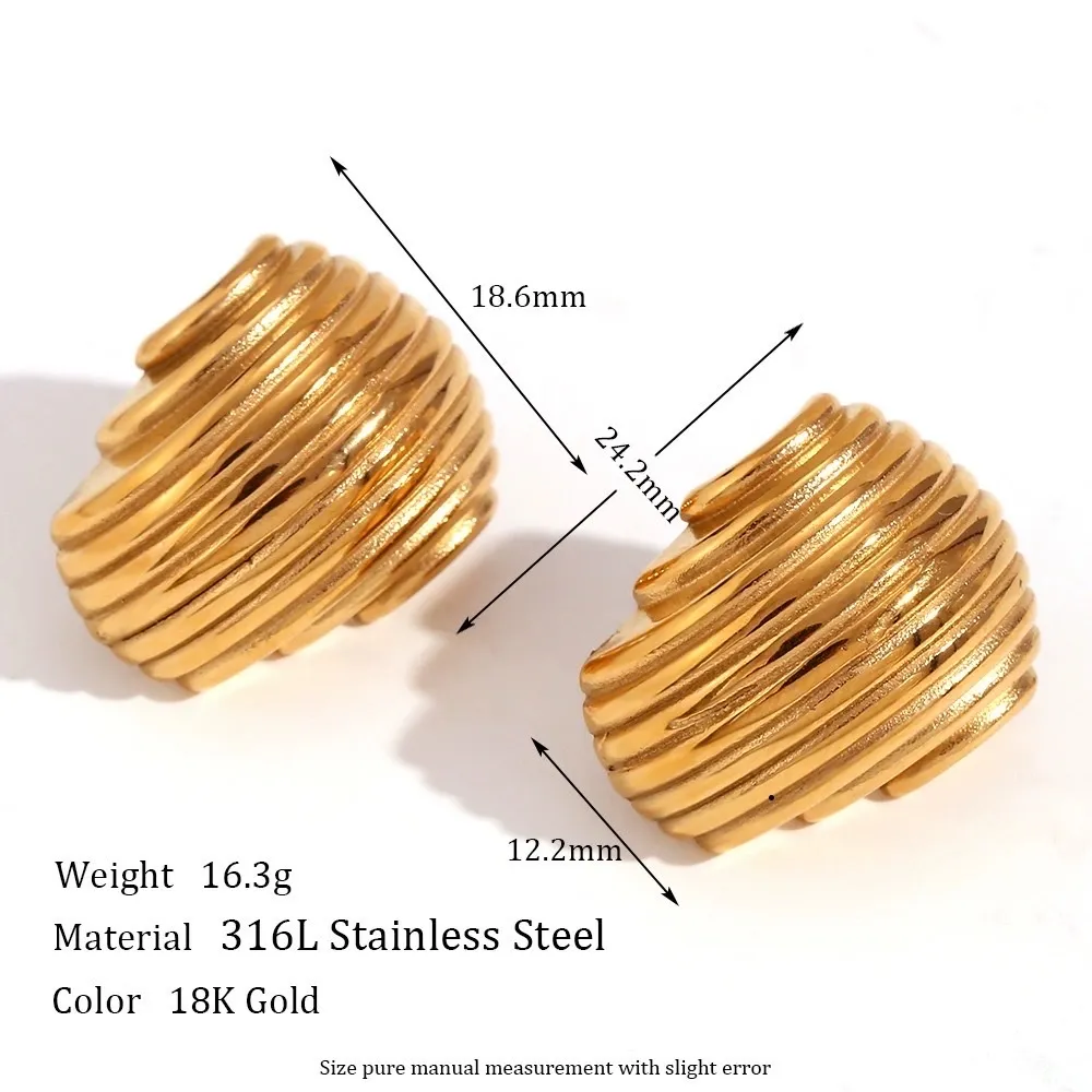 Conchiglia-Orecchini in Acciaio - OAP-103-AA3892E