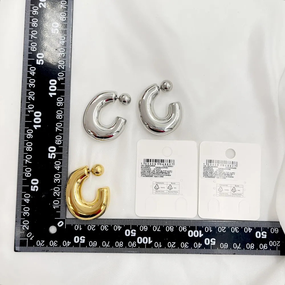 Cerchio-Orecchini in Acciaio - OAP-103-AA4860E