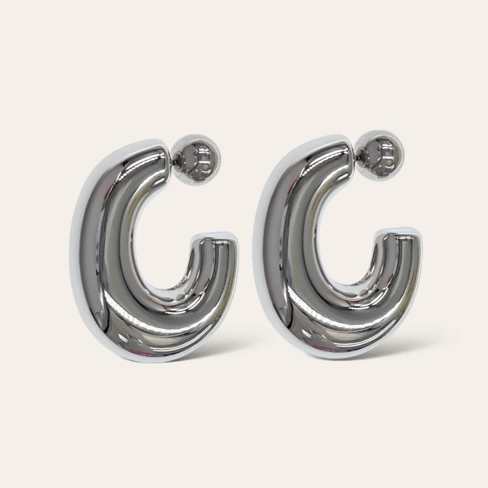 Cerchio-Orecchini in Acciaio - OAP-103-AA4860E