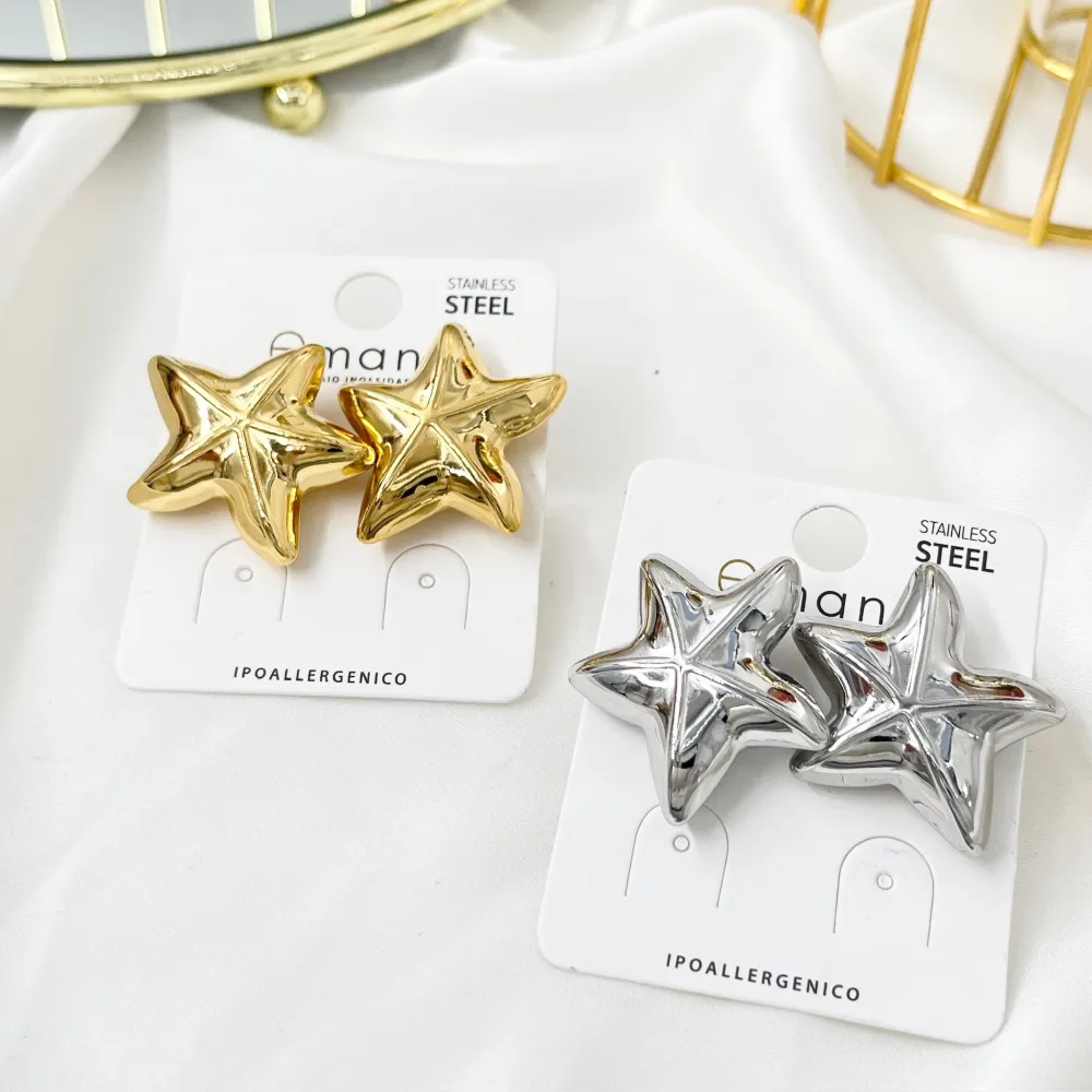 Stella Marina-Orecchini in Acciaio - OAP-103-AA4990E