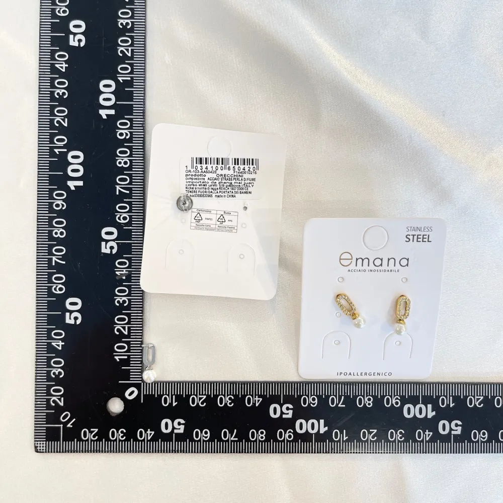 Ovale Perla -Orecchini in Acciaio - OAP-103-AA5042E