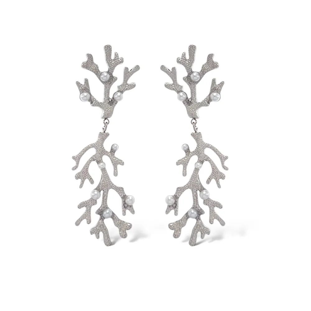 Corallo-Orecchini in Acciaio - OAP-103-AA5070E