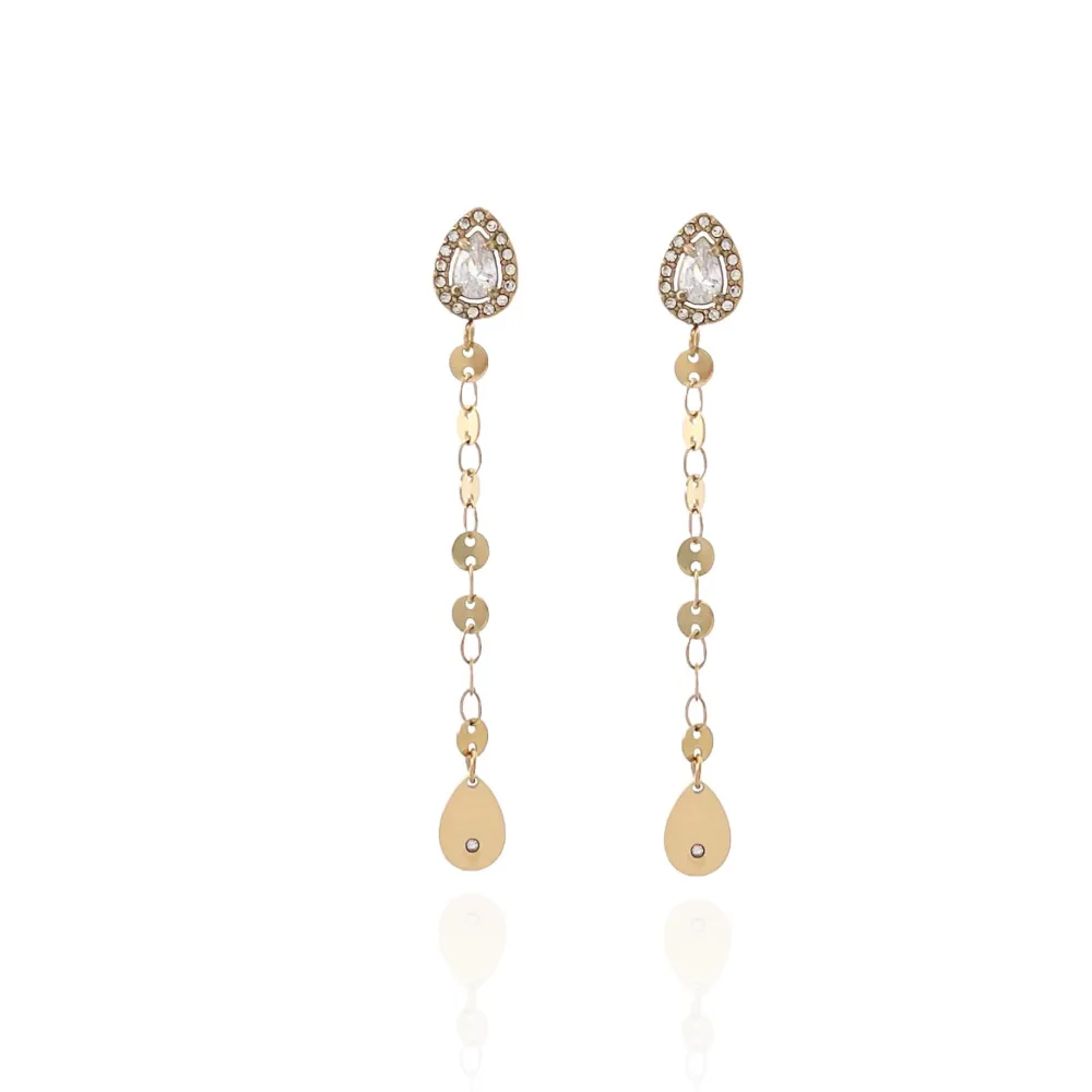 Punto Luce Goccia con Pendente-Orecchini in Acciaio - OAP-103-AA823E