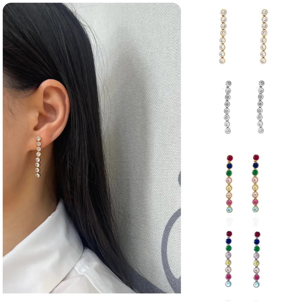 Cipollona Lunga-Orecchini in Acciaio - OAP-103-AA876E