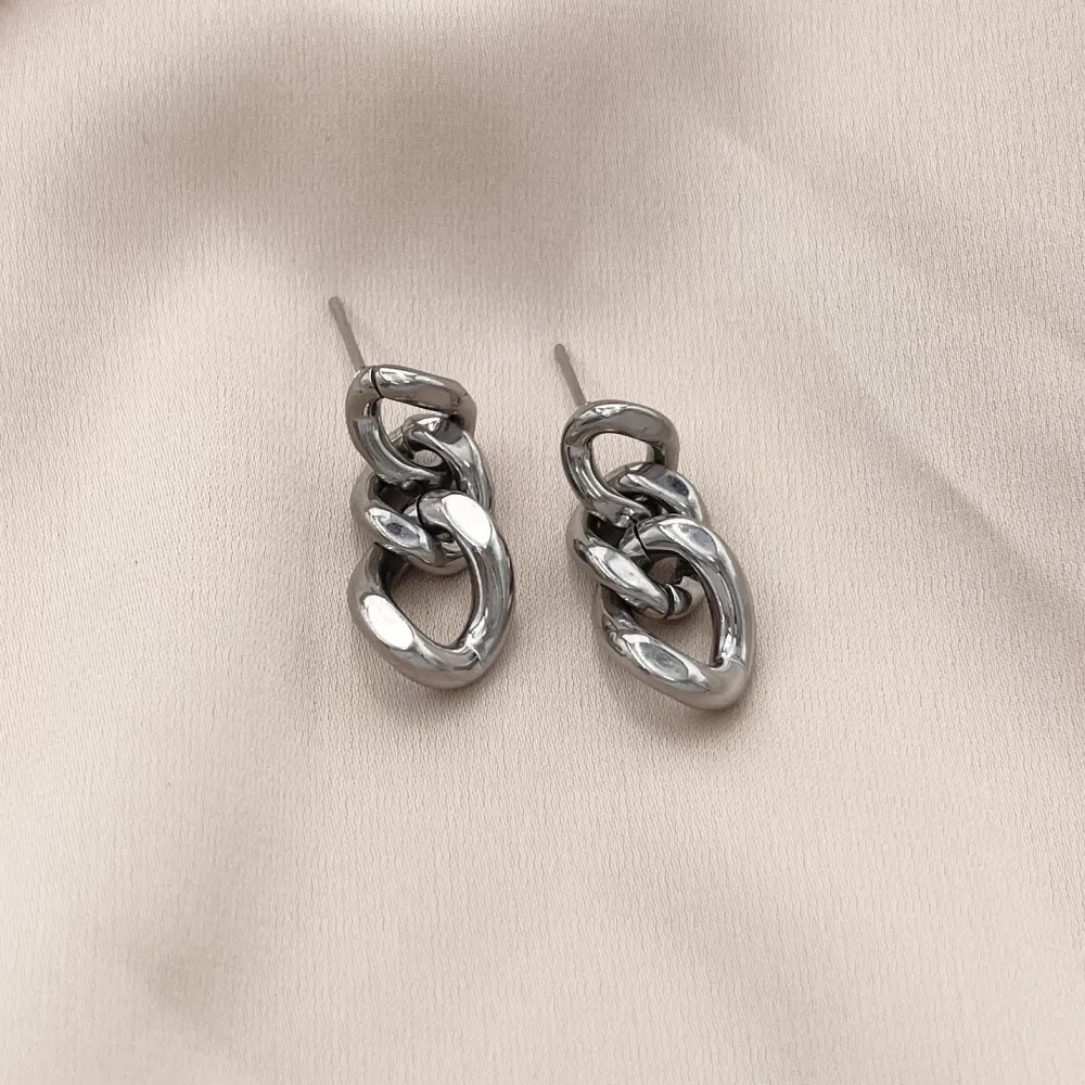 Catena in Acciaio-Orecchini in Acciaio - OAP-413-1026