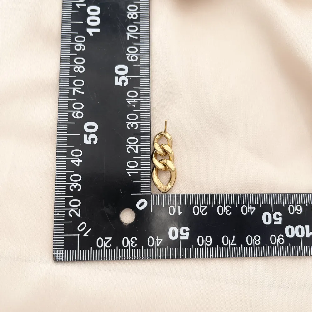 Catena in Acciaio-Orecchini in Acciaio - OAP-413-1026