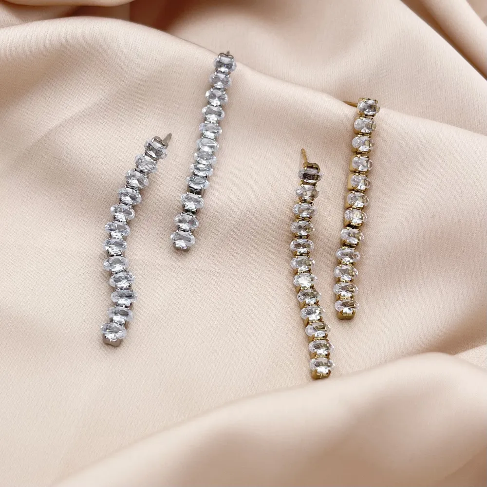 Tennis Ovale-Orecchini Acciaio - OAP-413-1070