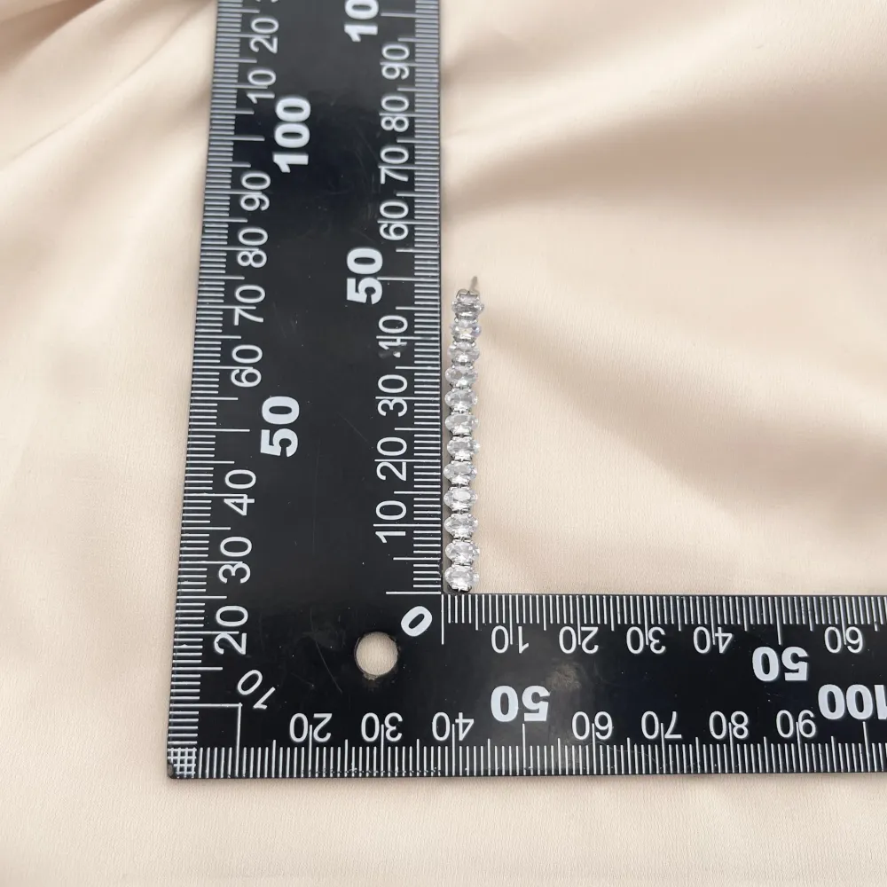 Tennis Ovale-Orecchini Acciaio - OAP-413-1070