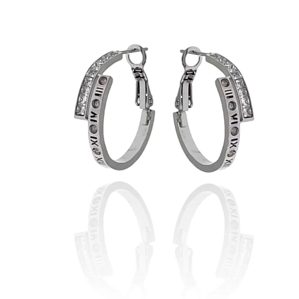 Cerchio-Orecchini in Acciaio - OAP-413-1386