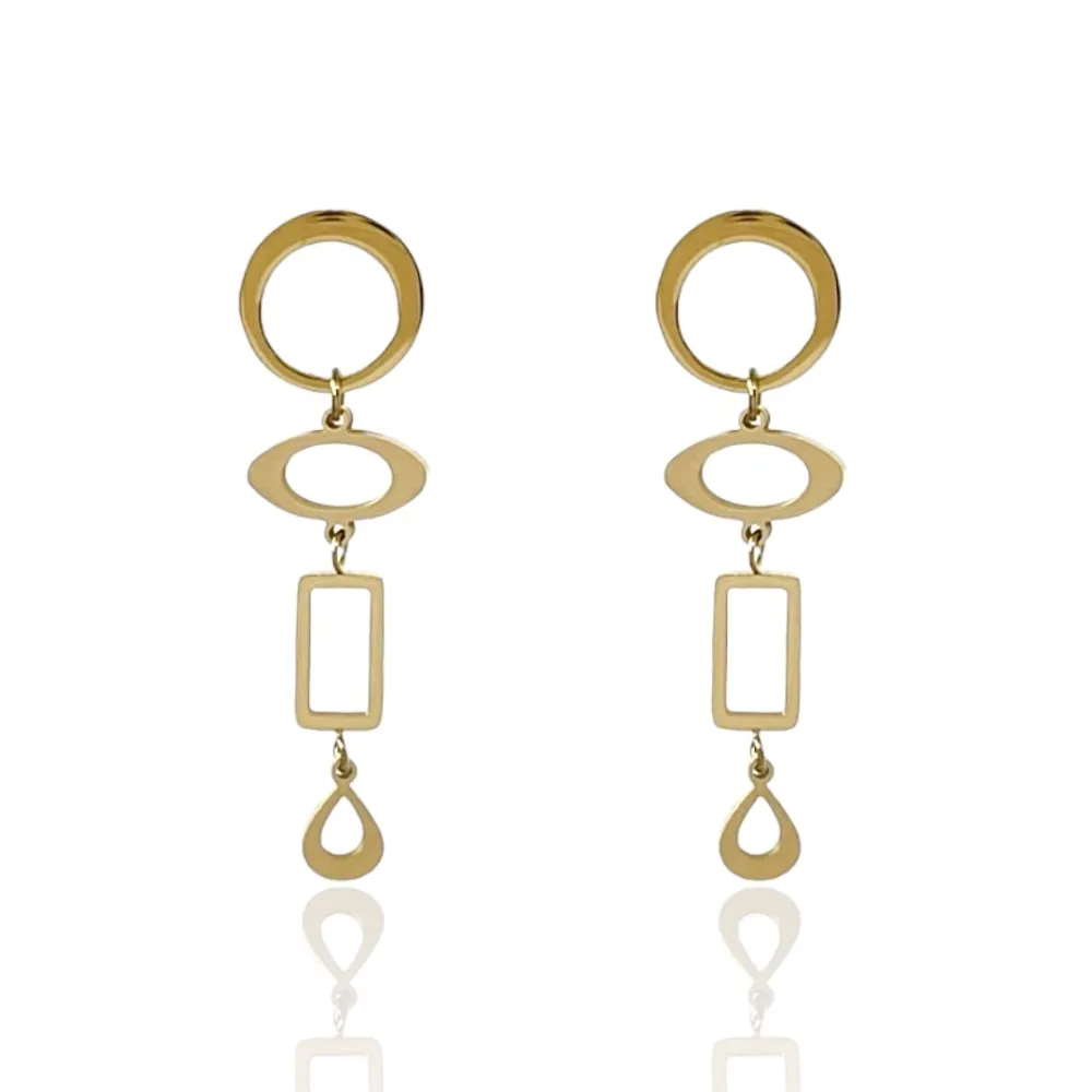 Forme Geometriche-Orecchini in Acciaio - OAP-413-1850