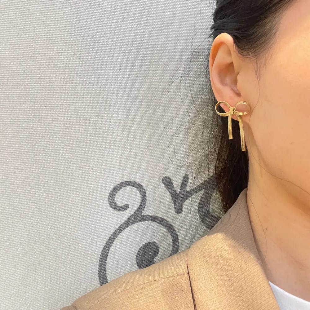 Fiocco -Orecchini in Acciaio - OAP-413-2458 2