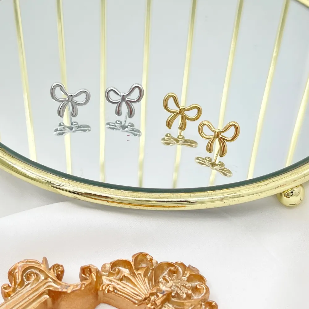 Fiocco -Orecchini in Acciaio - OAP-413-2458