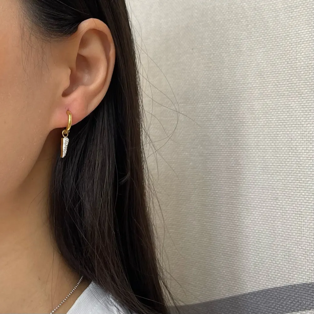 OAP7336-Cornino-Orecchini Tris in Acciaio - OAP-413-656