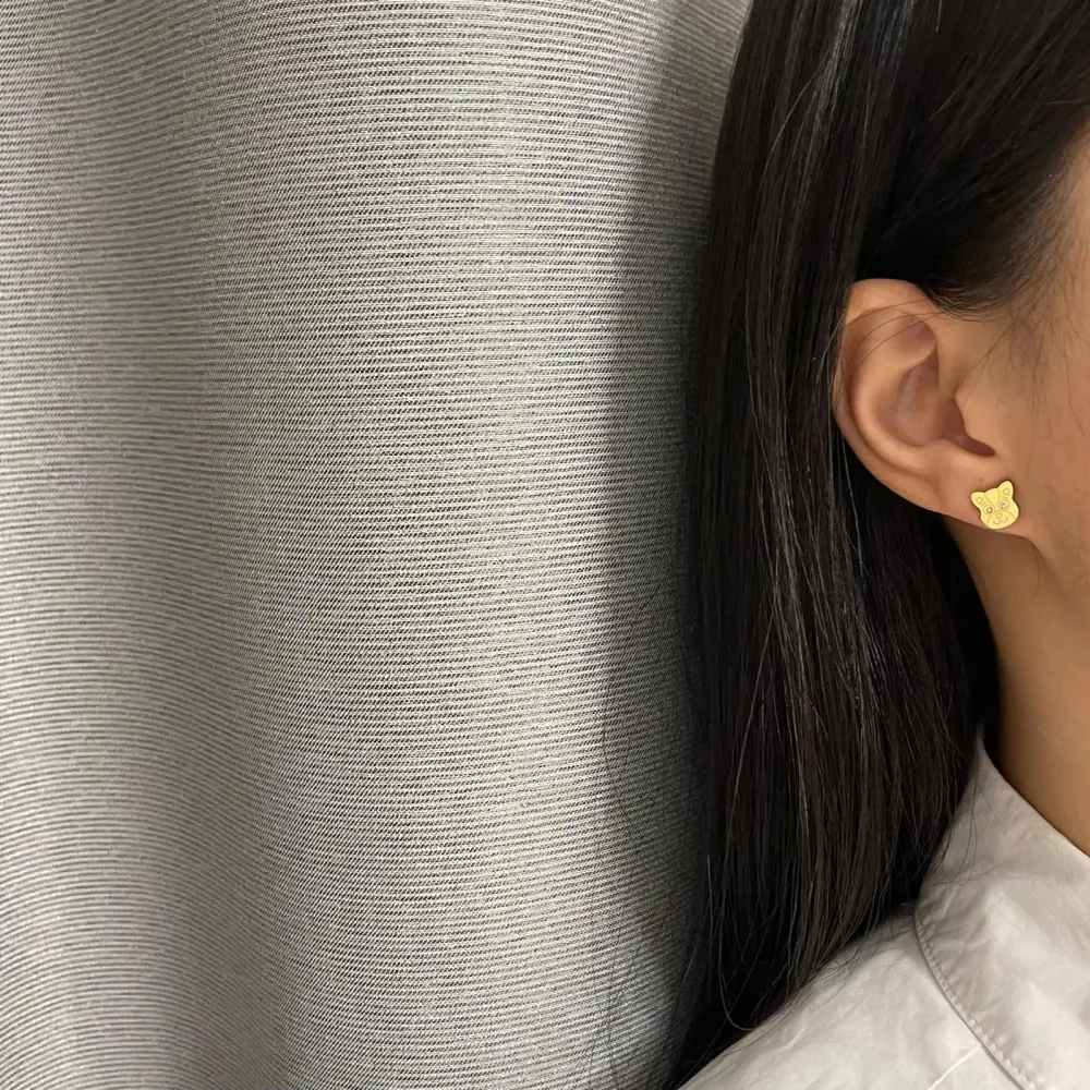 Cane-Orecchini in Acciaio - OAP413-774