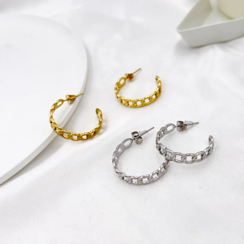 Groumette 24mm -Orecchini a Cerchio in Acciaio - OAP413-786