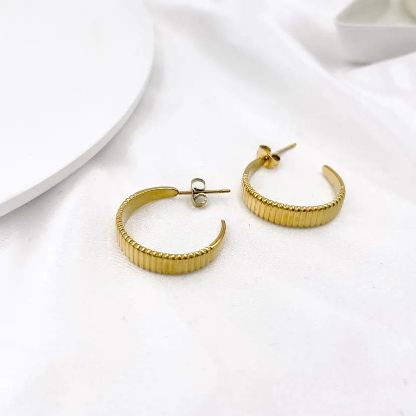 24mm -Orecchini a Cerchio in Acciaio - OAP413-788