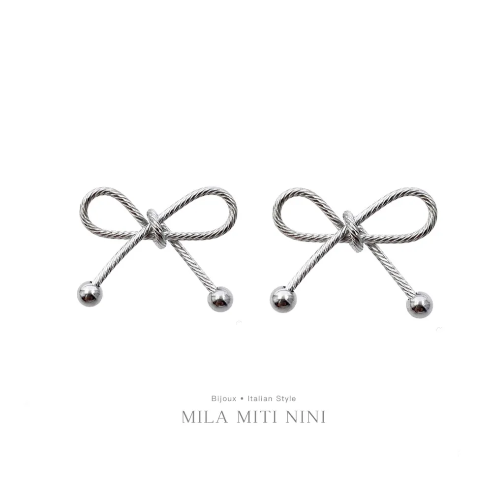 Fiocco-Orecchini in Acciaio - OAP413-862