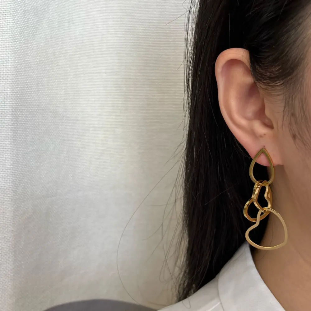 Cuore Vuoto -Orecchini in Acciaio - OAP-413-961