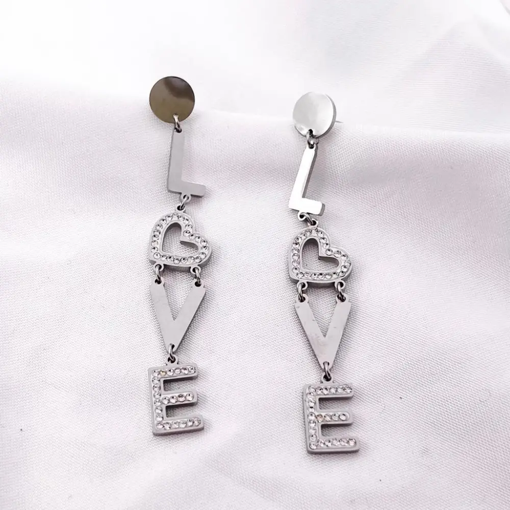 Lucchetto Cuore -Orecchini in Acciaio - OAP-413-966