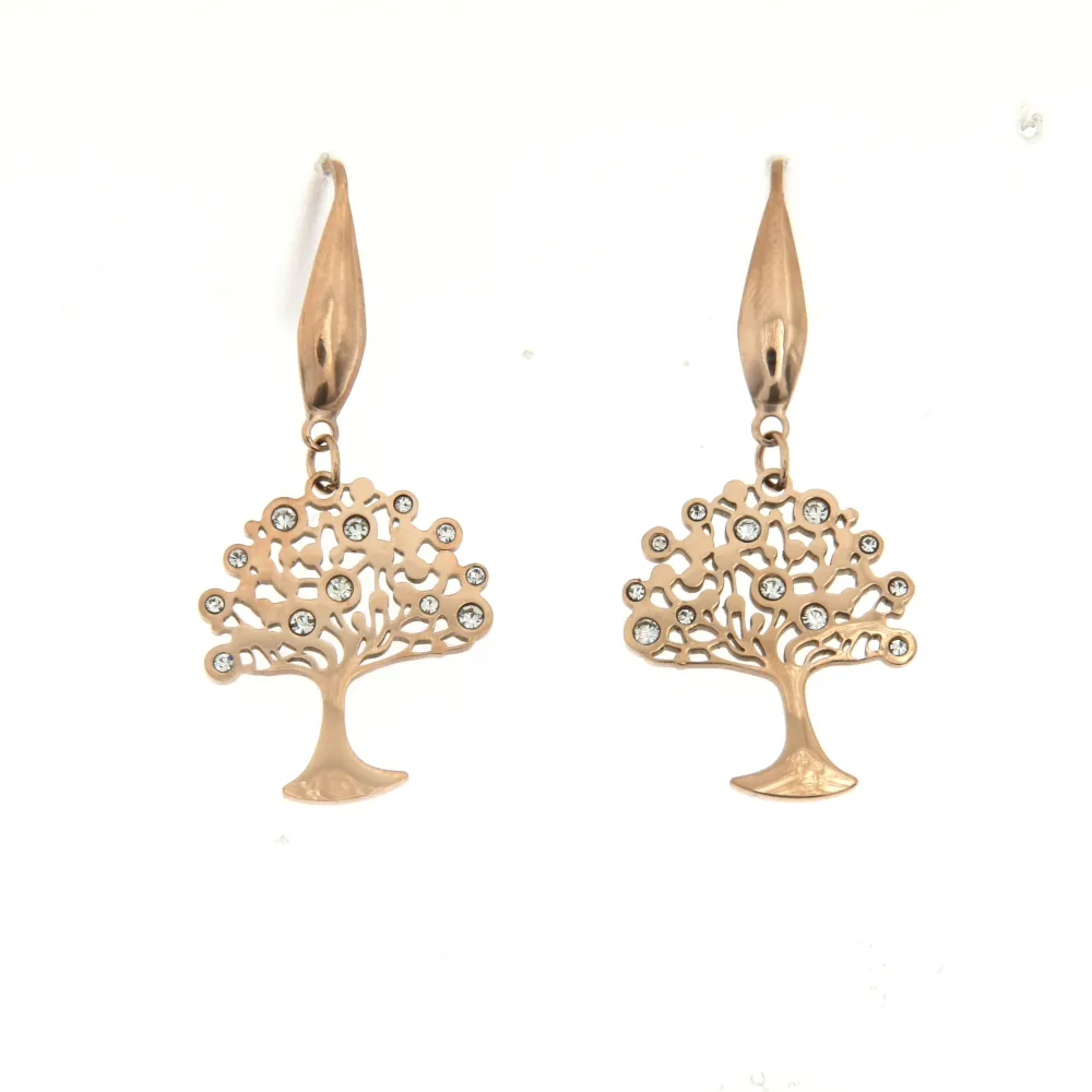 OAP6659-Albero della Vita-Orecchini in Acciaio - OAP6659-Albero della Vita-Orecchini in Acciaio