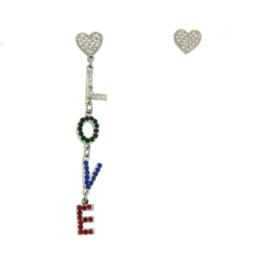 OAP6838-Cuore Love- Orecchini in Acciaio - OAP6838-Cuore Love- Orecchini in Acciaio