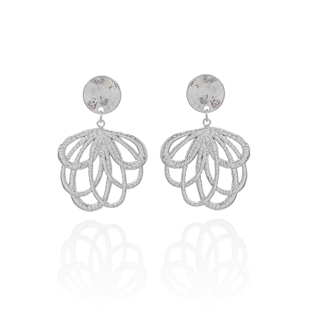 Rombo con Perla-Orecchini in Acciaio - OAP-729-25