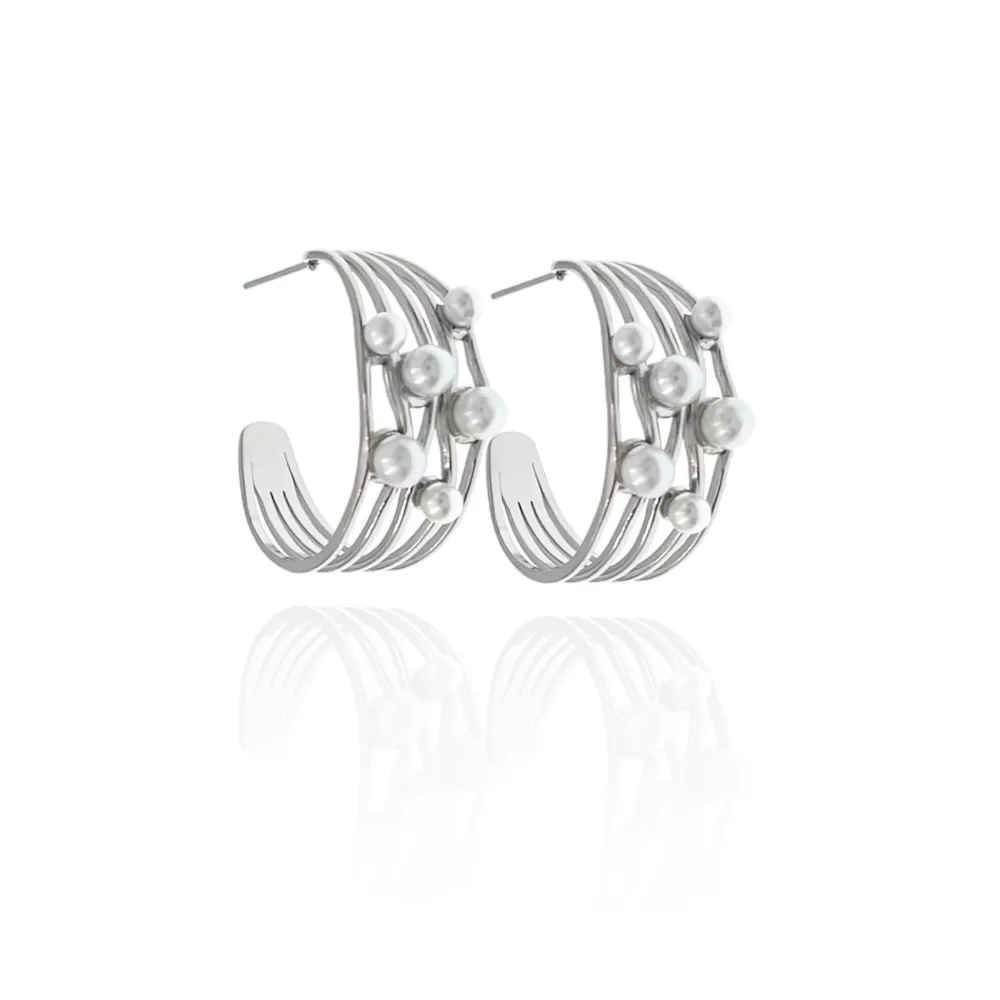 Cerchio-Orecchini in Acciaio - OAP-729-38