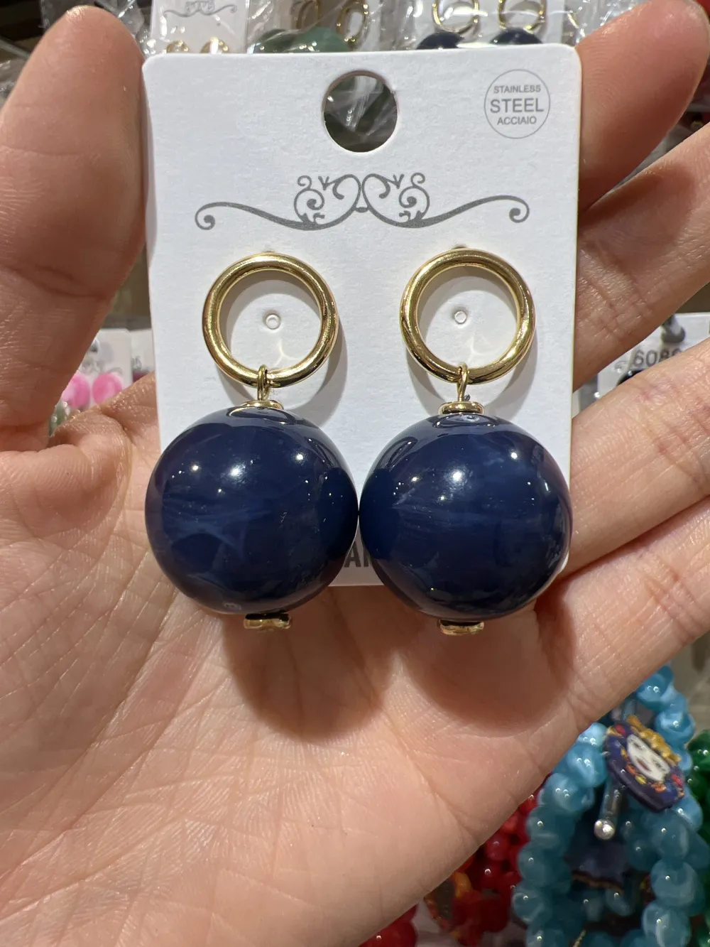 Ball-Orecchini in Acciaio - OAP-732-291