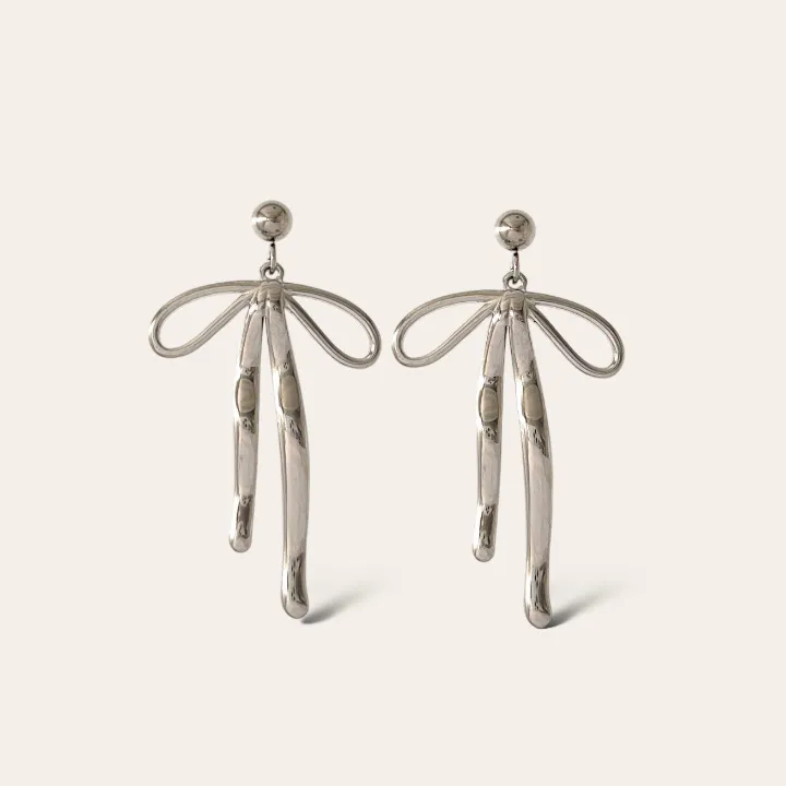 Fiocco -Orecchini in Acciaio - OAP-754-02