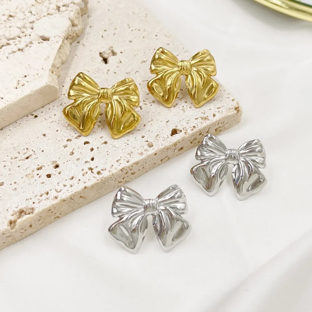 Fiocco -Orecchini in Acciaio - OAP-754-11