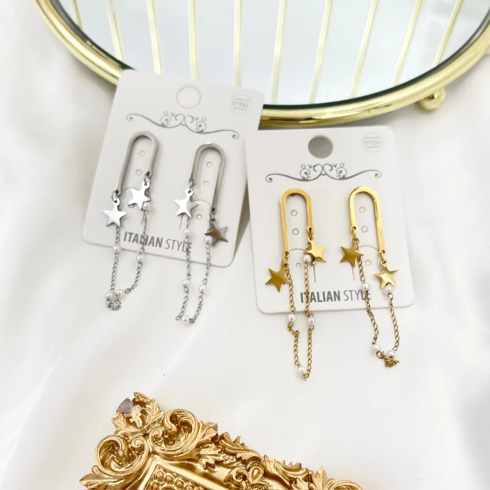 Perla Stella-Orecchini in Acciaio - OAP-760-01