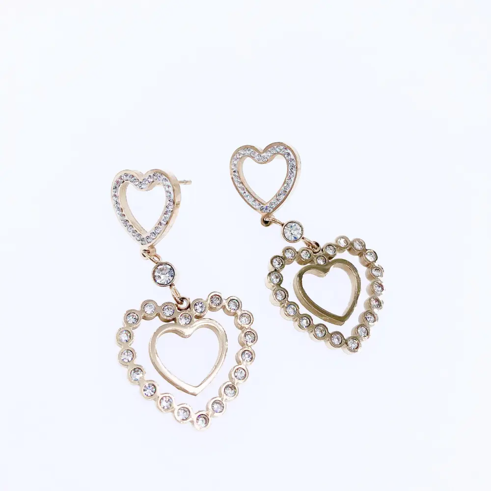 OAS-Cuore 5104 - Orecchini pendenti in Acciaio - OAS-Cuore 5104 - Orecchini pendenti in Acciaio